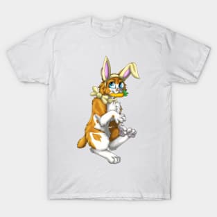 Bobtail BunnyCat: Ginger Bicolor (Yellow) T-Shirt